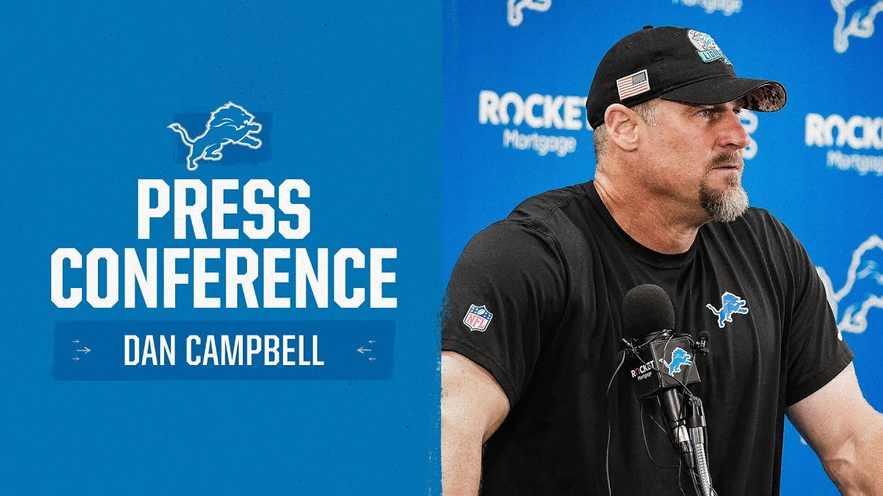 CBS Sports: Dan Campbell responds sharply to a query on the spate of defensive injuries.